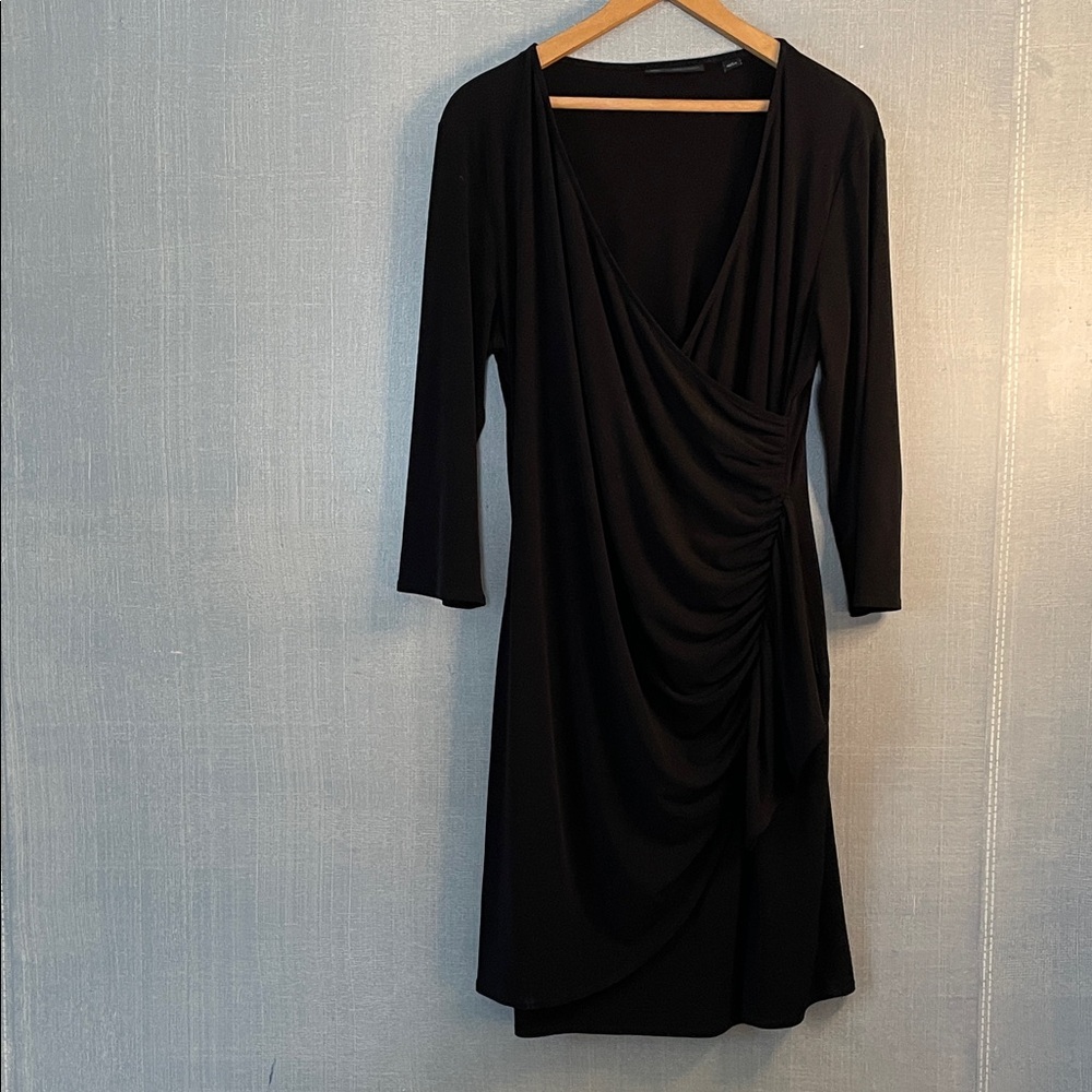 New York & Company Black Long Sleeve Dress